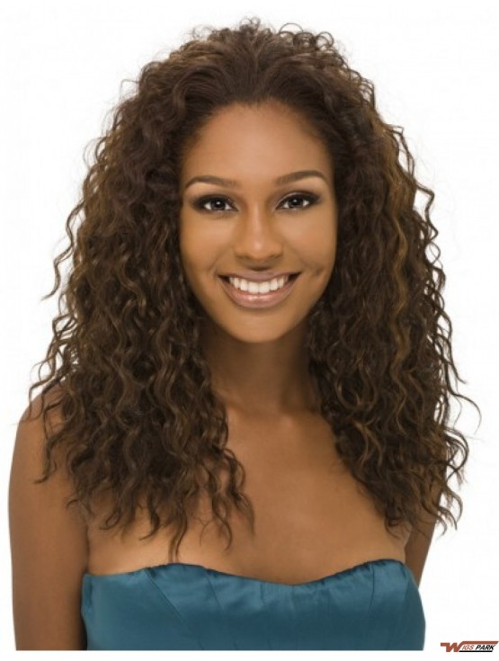  Brazilian Remy Hair Brown Long Great 3/4 Wigs