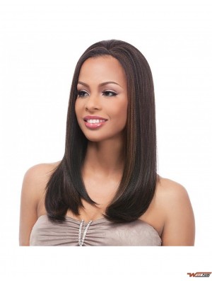 Straight Brazilian Remy Hair Brown Long Online 3/4 Wigs