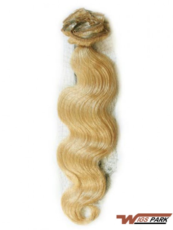 Blonde Wavy Gorgeous Remy Real Hair Tape In Hair Extensions