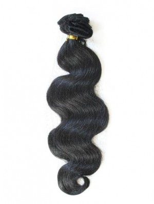 Tape In Hair Extensions With Remy Black Color Wavy Style