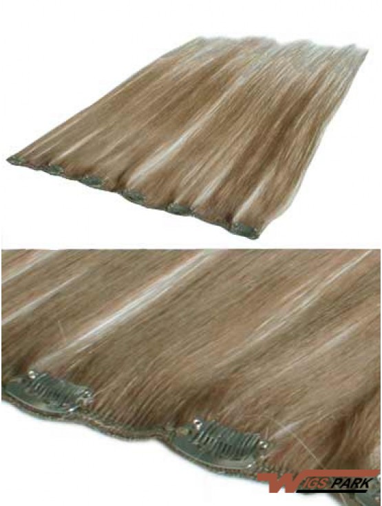 Perfect Blonde Straight Remy Real Hair Clip In Hair Extensions