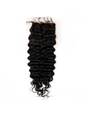 Sleek Black Long Wavy Lace Closures