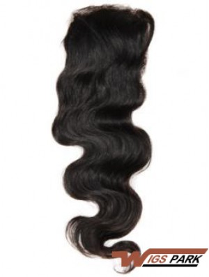 Online Black Long Wavy Lace Closures