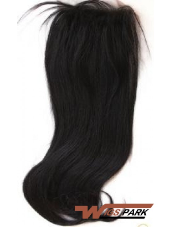 Modern Black Long Straight Lace Closures