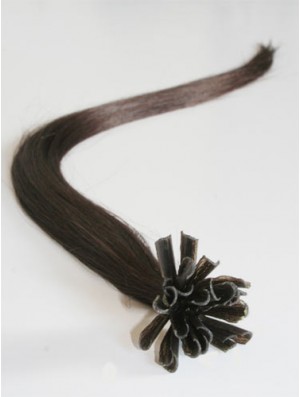 Brown Straight Style Nail/U Tip Hair Extensions