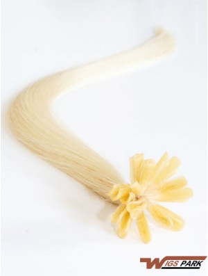 Blonde Straight Gorgeous Nail/U Tip Hair Extensions