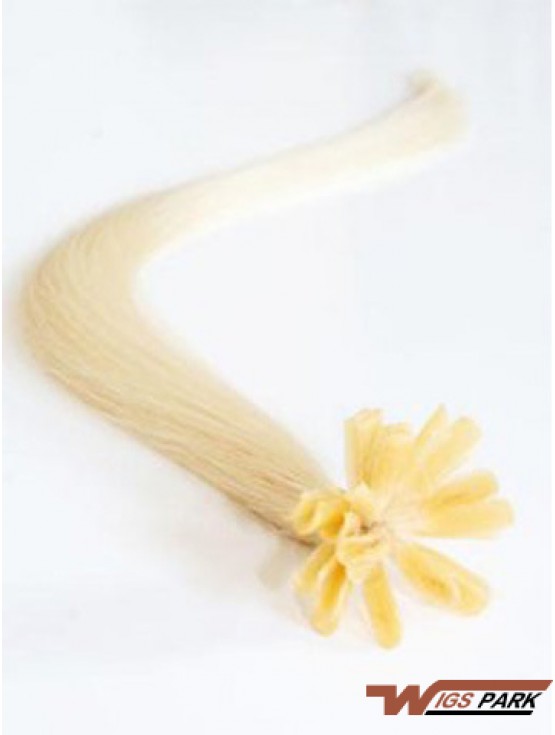 Blonde Straight Ideal Nail/U Tip Hair Extensions