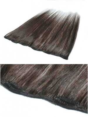 Gorgeous Brown Straight Remy Real Hair Clip In Hair Extensions