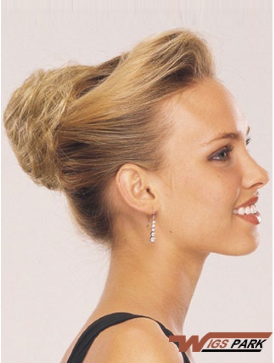 Blonde Red Wraparound Ponytail