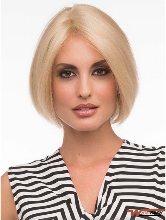 Bob Fashion Wigs With Remy Real Lace Front Chin Length