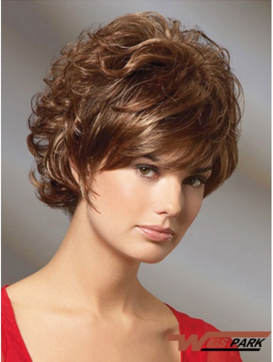 Curly Auburn Gorgeous Short Classic Wigs