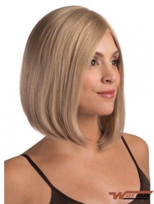 Lace Front Chin Length Straight Blonde Fashionable Bob Wigs