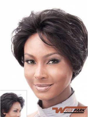 Fabulous Auburn Short Straight Layered Lace Front Wigs