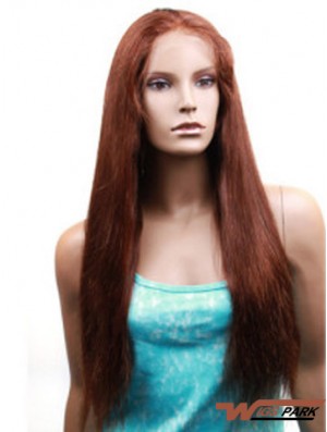 Yaki Straight Real Hair With Monofilament Yaki Style Long Length