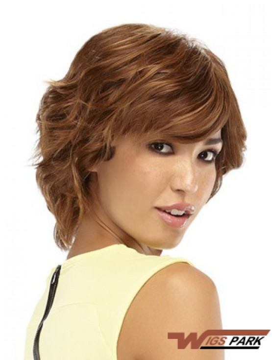 Wavy Auburn Style Short Classic Wigs