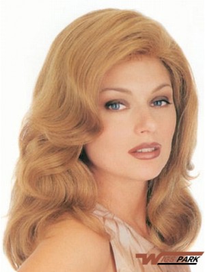 Wavy Blonde Convenient Long Classic Wigs