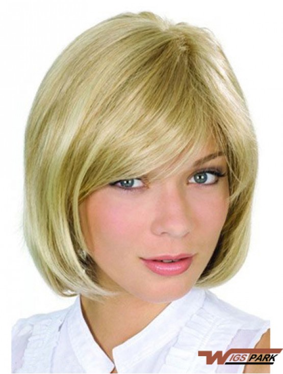 Chin Length Blonde High Quality 10 inch Wavy Bob Wigs