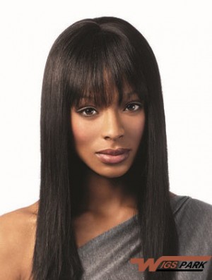 African American Hairstyles With Bangs Remy Real Black Color