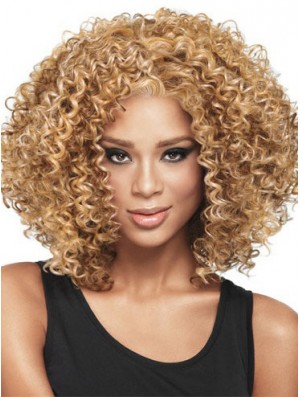 African Hair Style With Capless  Style Blonde Color Shoulder Length