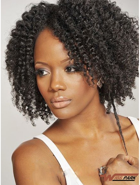 African American Real Hair Wigs Brazilian Chin Length  Style