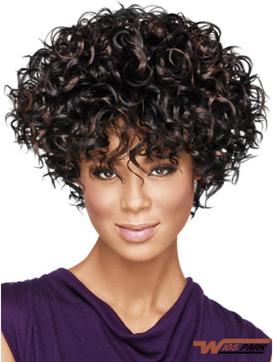 African American Wigs With Capless Synthetic Layered Cut  Style