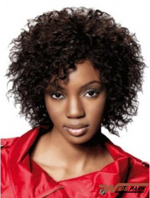 Chin Length Brown  Classic Fashion African American Wigs