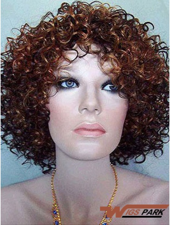  Layered Chin Length High Quality Auburn Synthetic Wigs