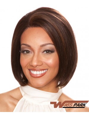 Real Hair Lace Fronts Chin Length Straight Style Bobs Cut