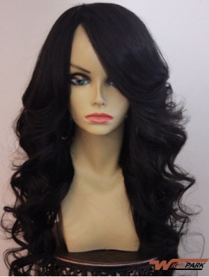 20 inch Lace Front Long Wavy With Bangs Best Front Lace Wigs For Black Woman UK