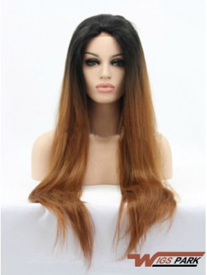 Natural 26 inch Long Straight Wigs For Black Women