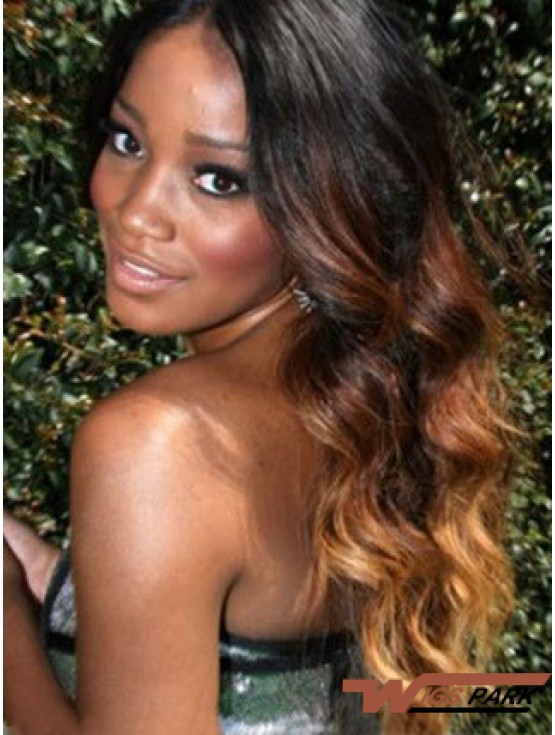 Long Wavy Without Bangs Lace Front 24 inch Incredible Black Women Wigs