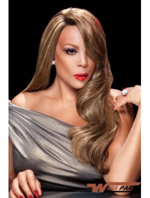 Without Bangs Wavy Blonde 24 inch Flexibility  Wigs