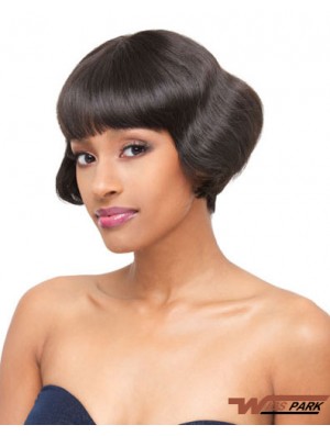 Capless Short Straight Brown Exquisite Bob Wigs