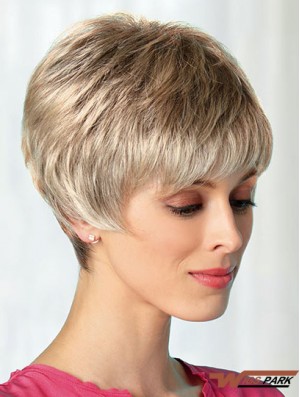 Boycuts Blonde 8 inch Best Short Wigs