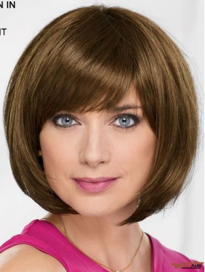 10 inch Chin Length Blonde Straight Online Bob Wigs