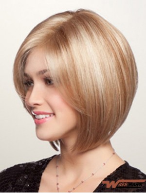 Short Synthetic Lace Wigs Bobs Cuts Blonde Color