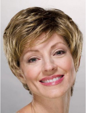 Ladies Wigs Cheap Synthetic With Capless Boycuts Short Length