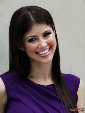 No-Fuss Brown Long Straight 20 inch Without Bangs Alexandra Daddario Wigs