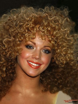 Shoulder Length Curly Classic Capless 11 inch Soft  Wigs