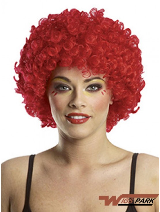  Without Bangs Short Red Modern Lace Front Wigs