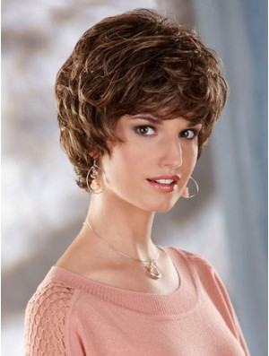 Wavy Brown Online Short Classic Wigs