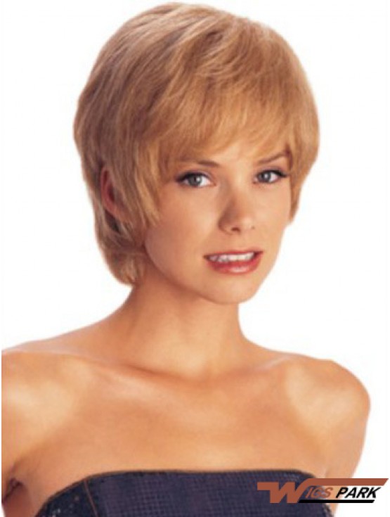 Short Layered Straight Auburn Amazing Synthetic Wigs