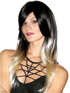 Straight Style 20 inch Ombre/2 Tone With Bangs Long Wigs