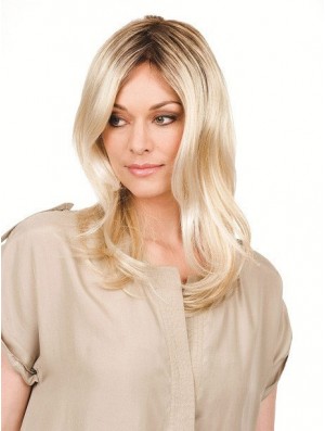 Wavy Without Bangs Long Blonde Perfect Wigs