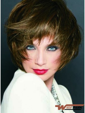 Short Straight Monofilament Blonde Cheapest Bob Wigs