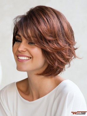 8 inch Short Capless Red Women's Bob Wigs