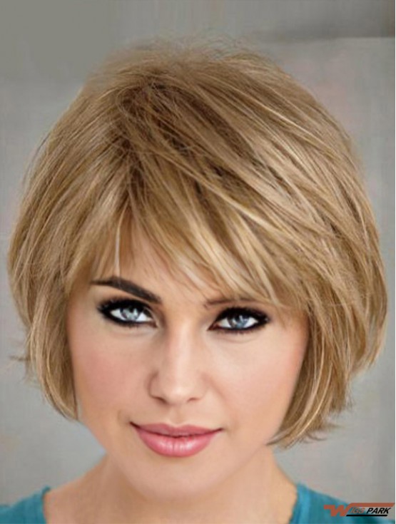 Short Layered Bob Hairstyles Blonde Color Bobs Cut Straight Style