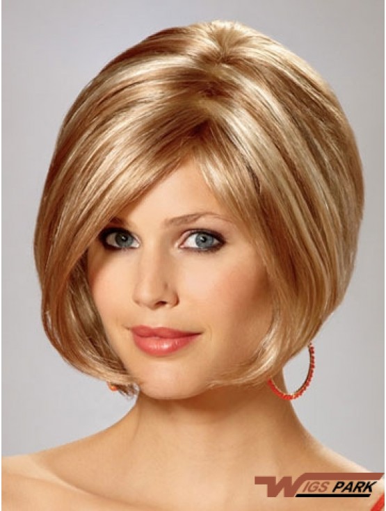 Capless Chin Length Straight Blonde Gorgeous Bob Wigs