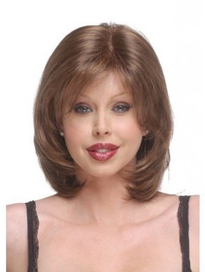 Capless Chin Length Straight Auburn Discount Bob Wigs