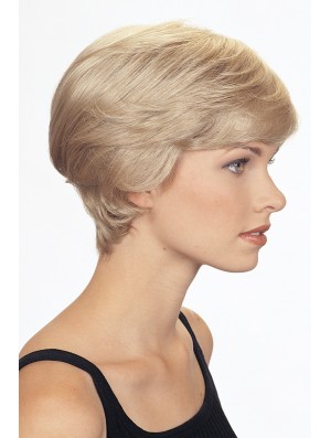 Boycuts Wavy Blonde Capless No-Fuss Short Wigs